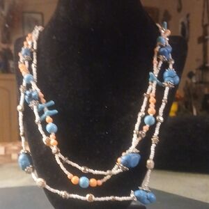 Elegant Multi-Strand Beaded Necklace